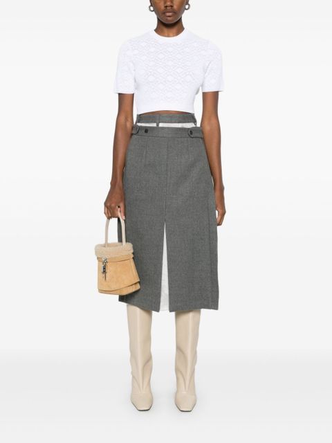 Givenchy monogram 72-jacquard cropped T-shirt - White - zdjęcie produktu nr 2