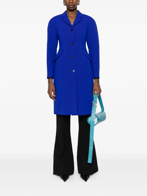 Jil Sander flap-pocket button-up coat - Blue - zdjęcie produktu nr 2