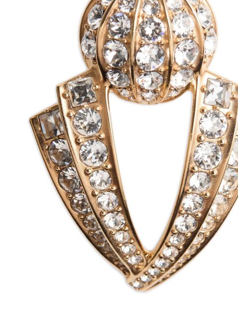 Valentino Garavani Poetique Des Gouttes metal and Swarovski® crystal earrings - Gold