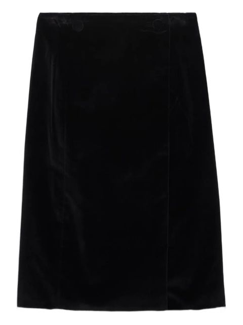 Prada buttoned midi skirt - Black - zdjęcie produktu nr 1