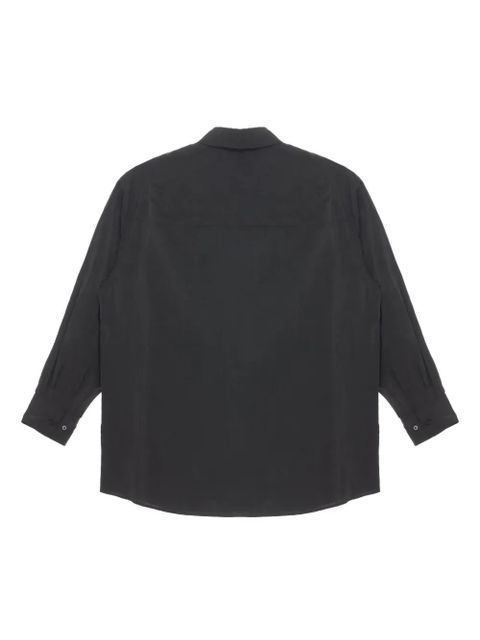 LEMAIRE tie-detail shirt - Brown