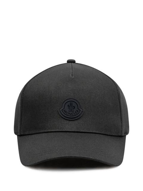 Moncler logo-patch baseball cap - Black - zdjęcie produktu nr 1