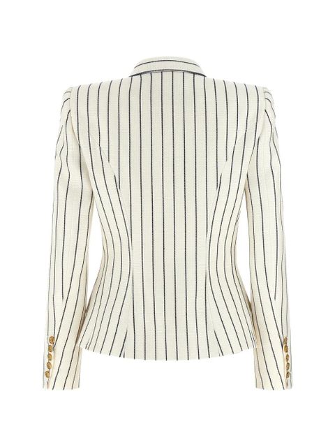 Balmain double-breasted striped blazer - Neutrals - zdjęcie produktu nr 2