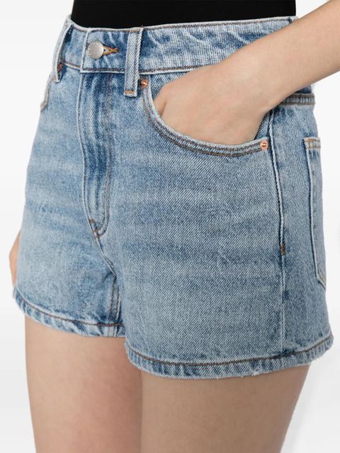 Alexander Wang high-rise denim shorts - Blue