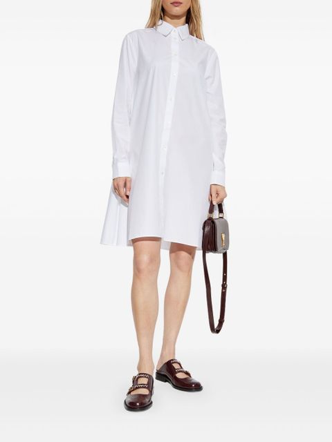 Marni logo-embroidered shirt dress - White - zdjęcie produktu nr 2