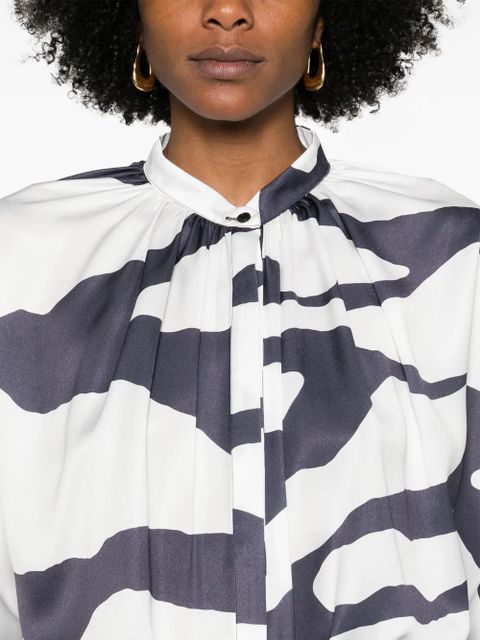 Lanvin graphic-print blouse - White