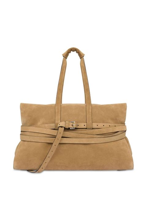 Moschino Tie Me leather shoulder bag - Neutrals - zdjęcie produktu nr 1