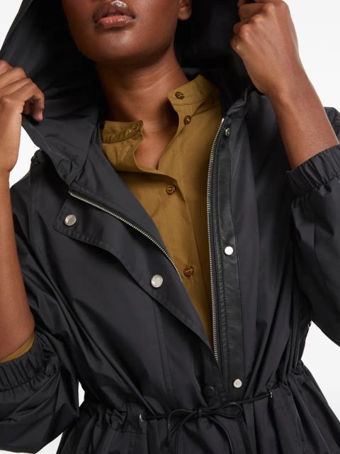 Yves Salomon hooded jacket - Black