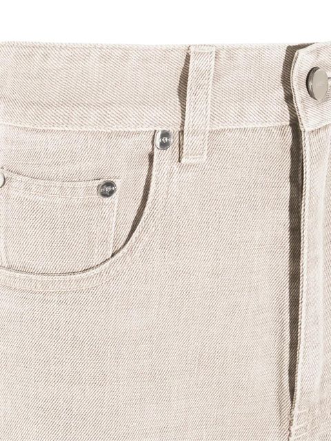 FENDI denim shorts - Neutrals