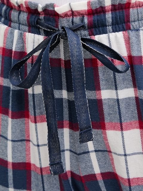 women'secret spodnie piżamowe bawełniane damska kolor niebieski 3702290