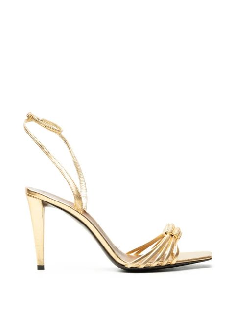 Giuseppe Zanotti crystal-embellished metallic sandals - Gold - zdjęcie produktu nr 1