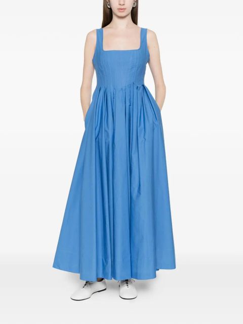 Sportmax Giro square-neck A-line maxi dress - Blue - zdjęcie produktu nr 2