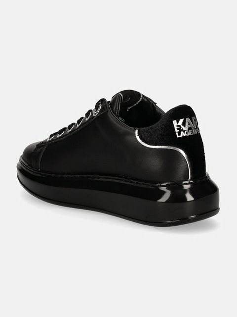 Karl Lagerfeld sneakersy skórzane KAPRI kolor czarny KL62548F