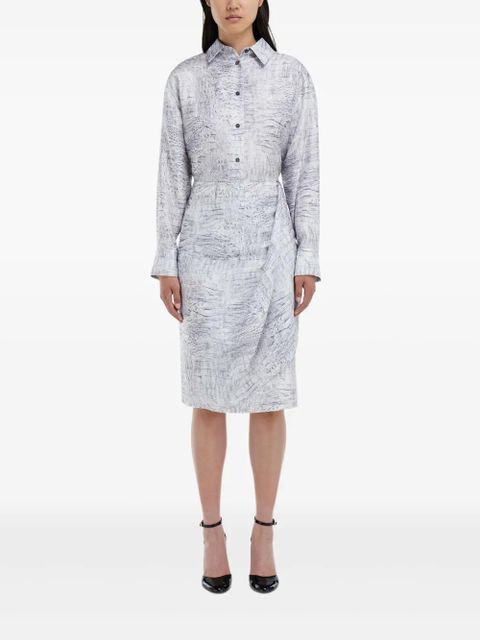 Ferragamo alligator-print mini skirt - White - zdjęcie produktu nr 2