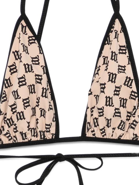 MISBHV Coquette monogram-print bikini - Neutrals