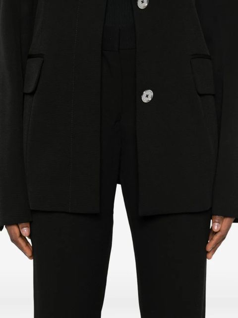 TOTEME low-waist slim trousers - Black