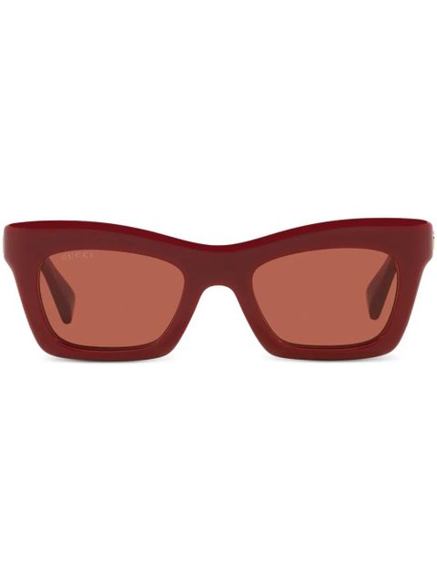 Gucci Eyewear Script sunglasses - Red - zdjęcie produktu nr 1