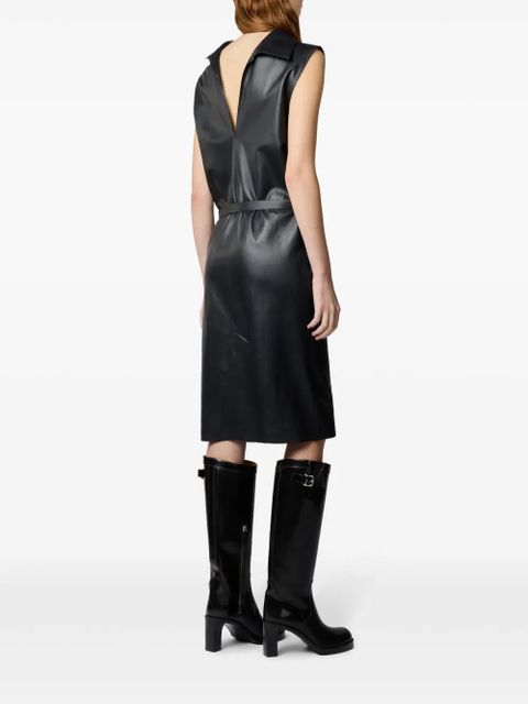 Tod's leather midi dress - Black - zdjęcie produktu nr 2