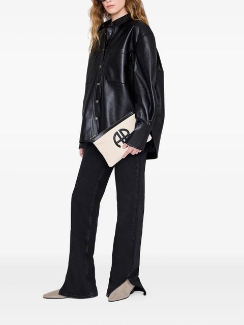 ANINE BING Lili clutch bag - Neutrals