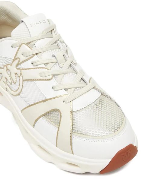 PINKO mesh-panels low-top sneakers - White