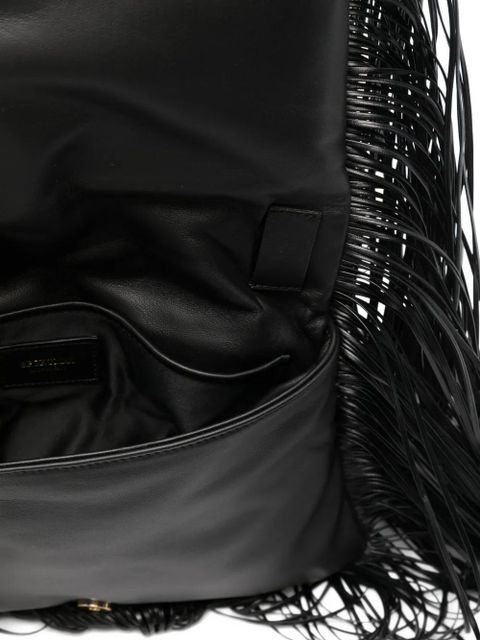 Sportmax fringed tote bag - 003 NERO