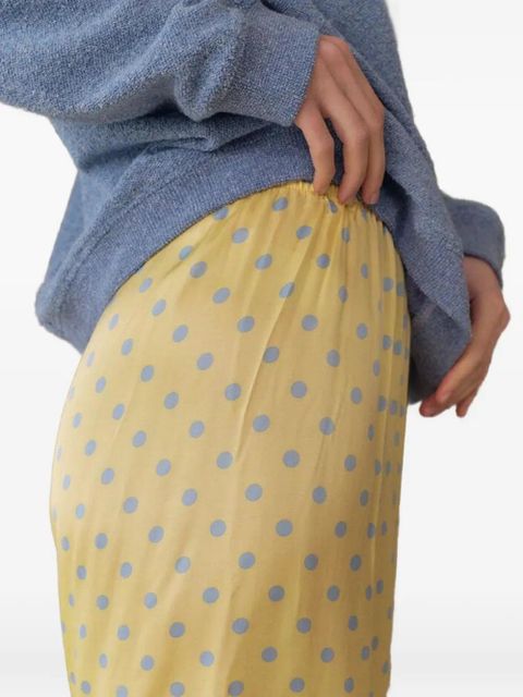 American Vintage Bovalow polka dot shorts - Yellow
