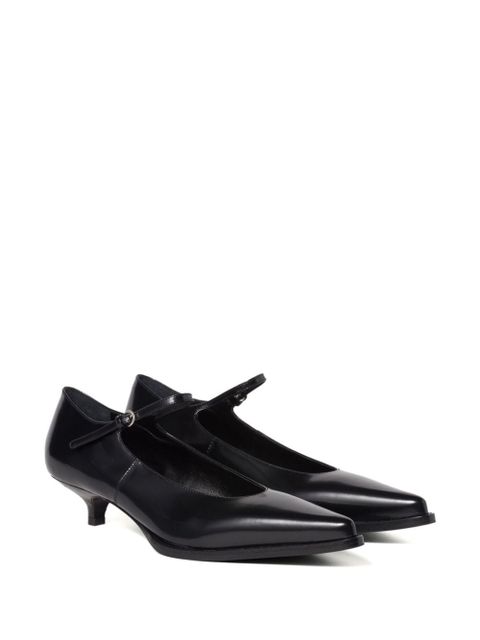 Miu Miu 35mm Brushed leather pumps - Black - zdjęcie produktu nr 2