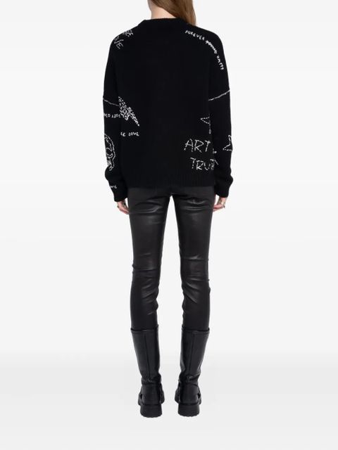Zadig&Voltaire Baba merino sweater - Black