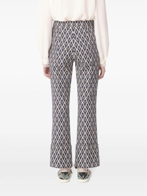 Valentino Garavani Toute La V jacquard trousers - Blue