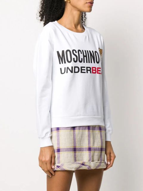 Moschino Underbear lounge sweatshirt - White