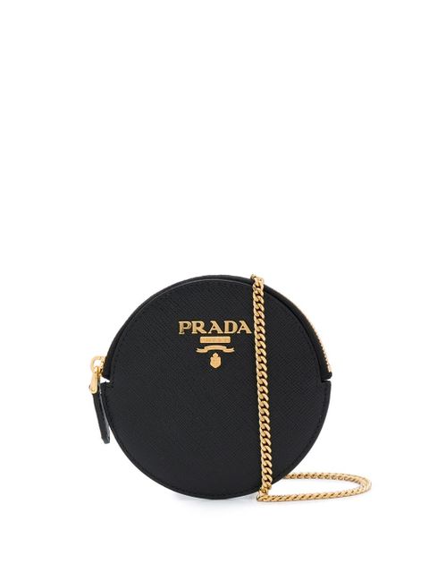 Prada logo plaque coin pouch - Black - zdjęcie produktu nr 1