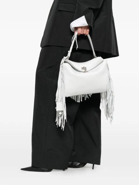 Balenciaga small Rodeo fringed tote bag - White - zdjęcie produktu nr 2
