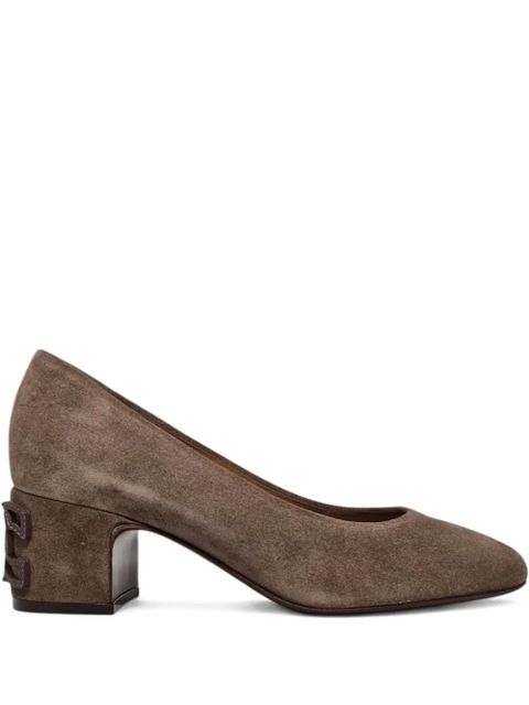 Casadei cutout block-heel pumps - Brown - zdjęcie produktu nr 1