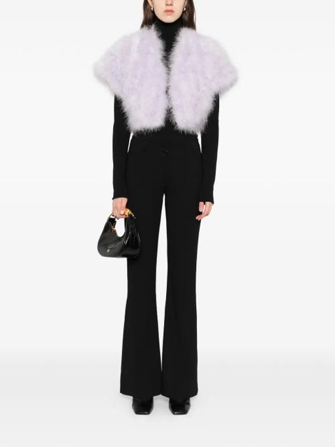 Yves Salomon feather cape - Purple - zdjęcie produktu nr 2