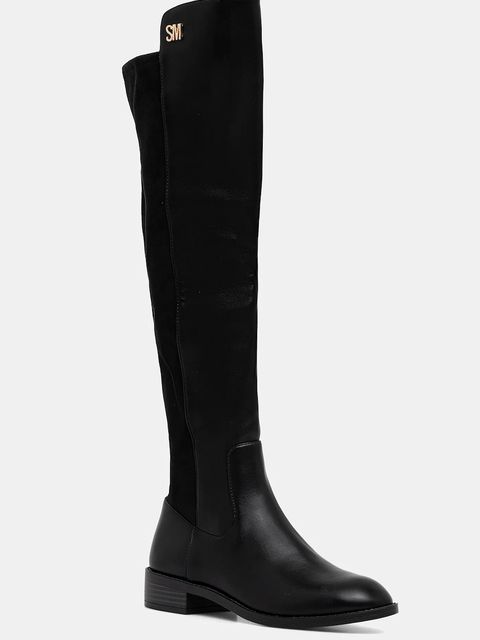 Steve Madden kozaki Xcursion kolor czarny na płaskim obcasie 11005010 - zdjęcie produktu nr 1