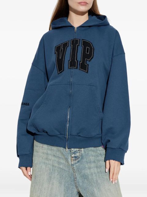 Balenciaga zip-up hoodie - Blue