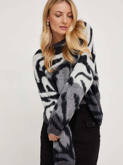 Answear.LAB sweter z dodatkiem wełny damski kolor szary