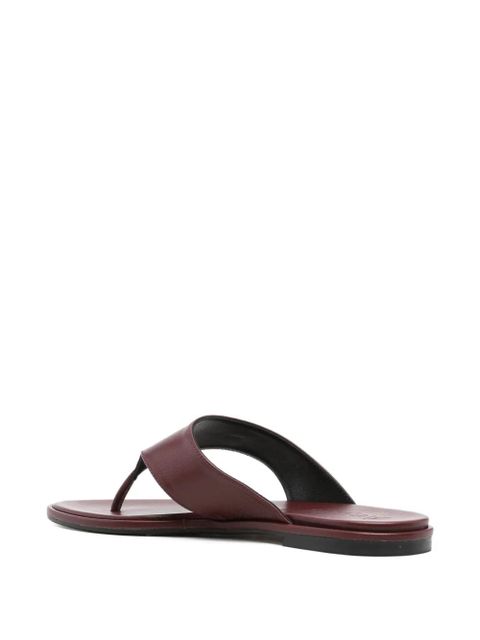 Aeyde Amaya nappa leather flip flops - Red