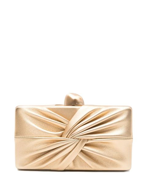Cult Gaia Lisse knot-detail mini clutch - Gold - zdjęcie produktu nr 1
