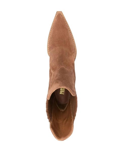 Paris Texas tapered-heel 90mm boots - Brown