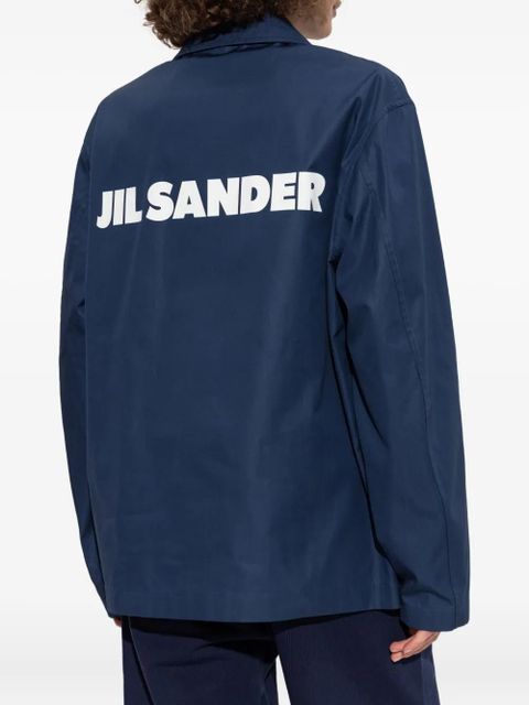Jil Sander press-stud shirt jacket - Blue - zdjęcie produktu nr 2