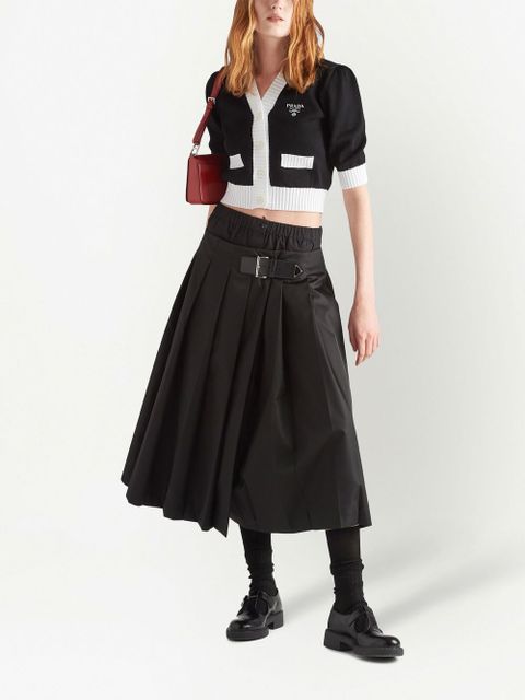 Prada cropped cotton cardigan - Black - zdjęcie produktu nr 2