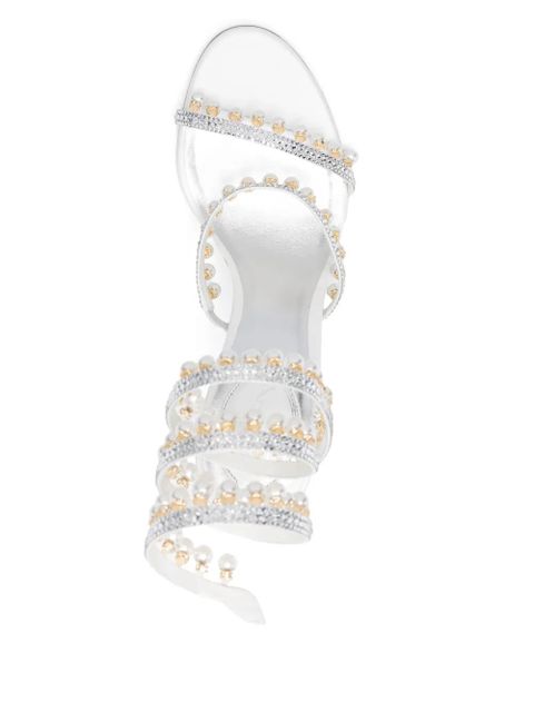 René Caovilla 105mm Chandelier sandals - Silver