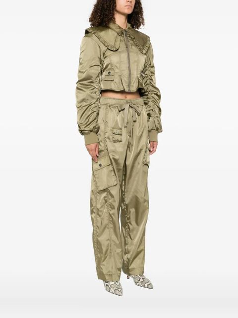 GANNI duchess bomber jacket - Green