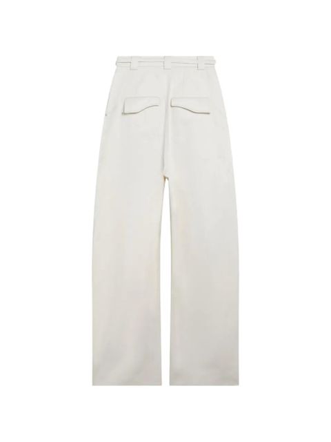 Sportmax belted pleated trousers - White - zdjęcie produktu nr 2