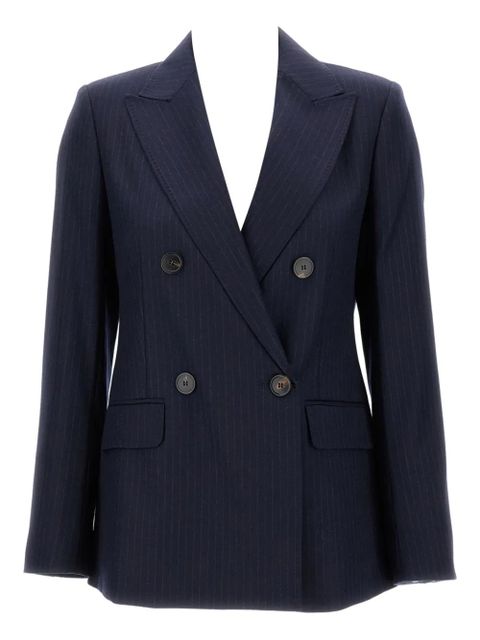 Max Mara pinstripe double-breasted jacket - Blue - zdjęcie produktu nr 1