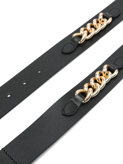 Maje chain-link leather belt - Black - zdjęcie produktu nr 2