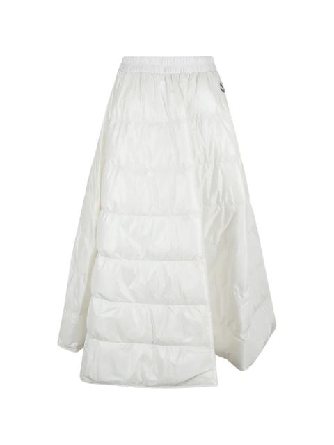 Moncler quilted logo-detail midi skirt - White - zdjęcie produktu nr 1