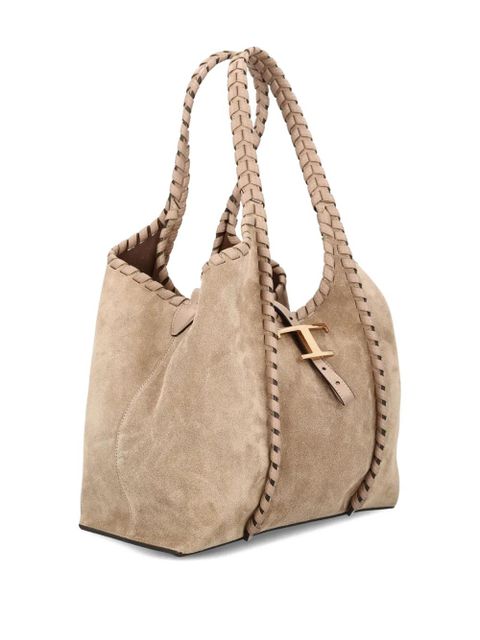 Tod's small T-Timeless logo-detail tote bag - Neutrals