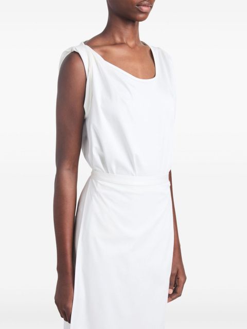 Proenza Schouler scoop neck organic cotton dress - White